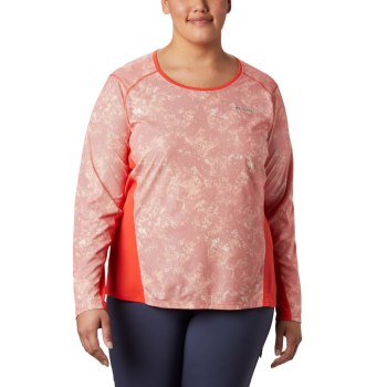 Columbia Sweater Dames, Solar Chill 2.0 Long Sleeve Plus Size Rood, 70IRHGPEW